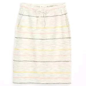 Lou & Grey Striped Boucle Drawstring Pocket Skirt